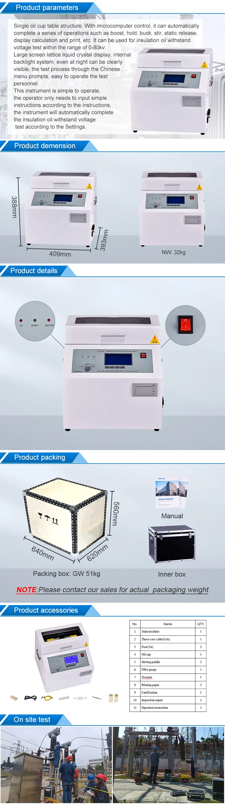 Htjy-80A Portatil De Oleo Isolante Insulating Oil Dielectric Strength Tester Transformer Oil Bdv Tester