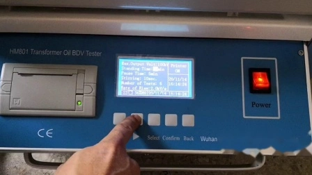 Пробивное напряжение изолирующего масла трансформатора Тестер диэлектрической прочности BDV